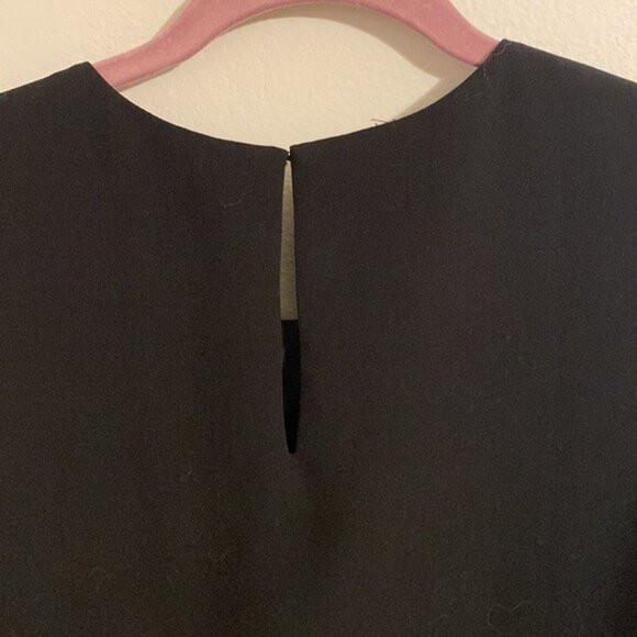 VICTORIA BECKHAM Black And White Scallop Top Size XS - Picture 3 of 5